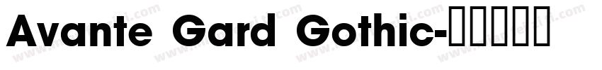 Avante Gard Gothic字体转换